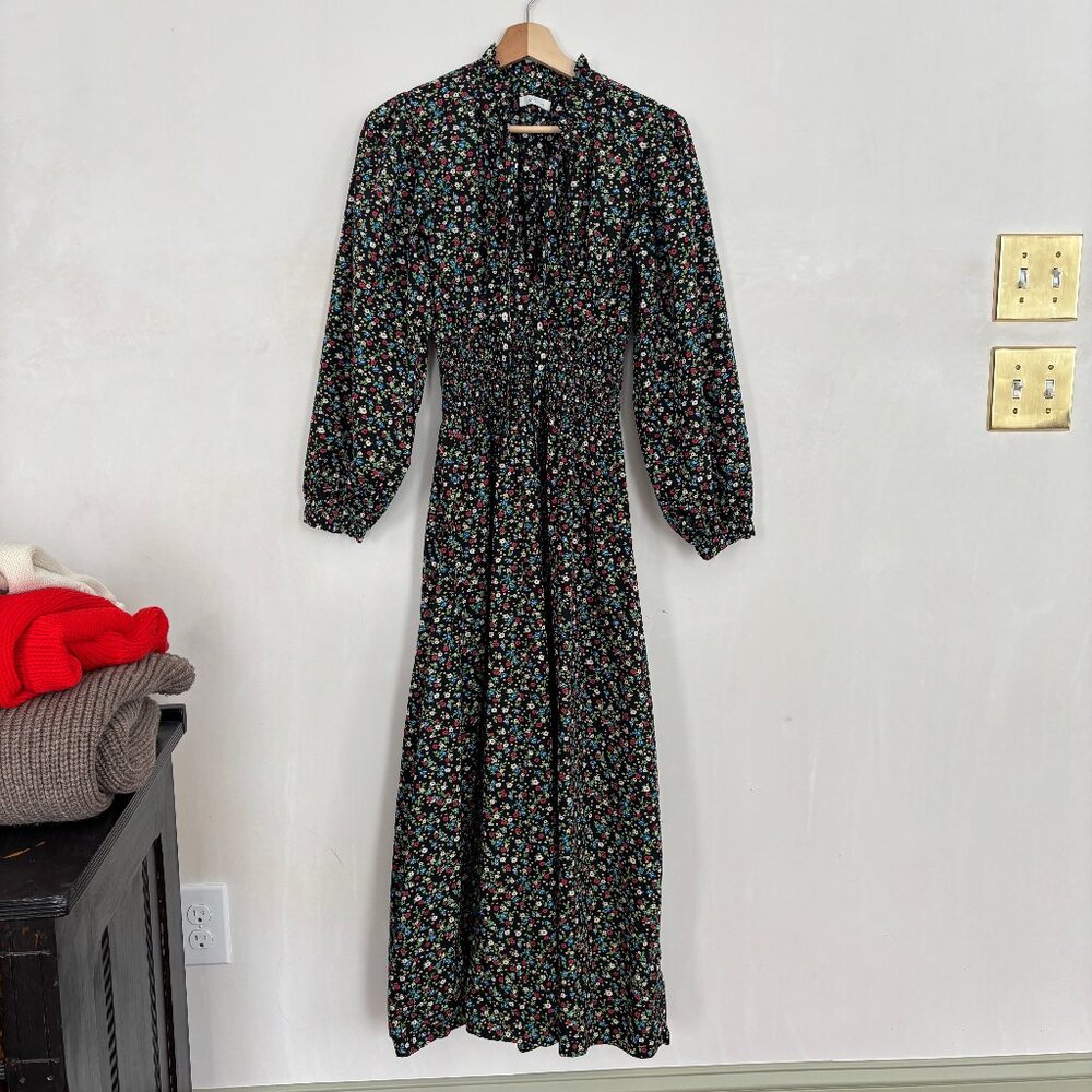 Doen Everly Dress size xs, black Montpelier Floral